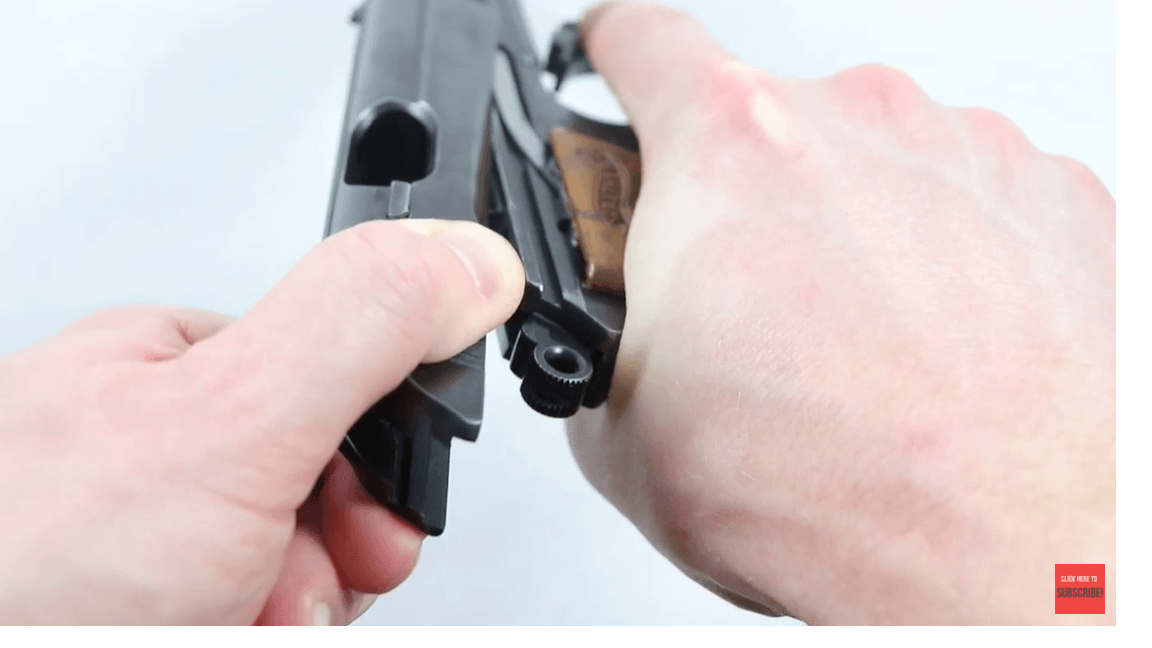 Walther PPK Disassembly Step Number 2