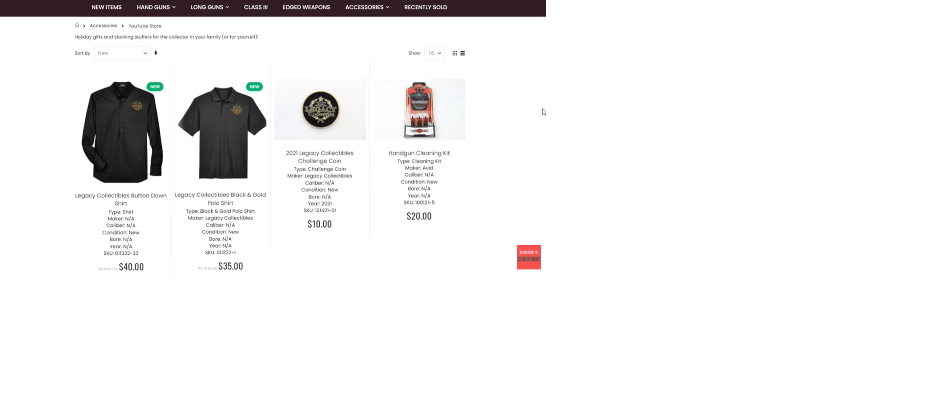 We have Merch Available